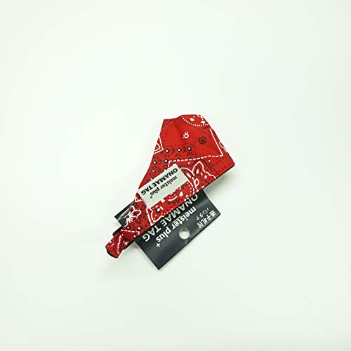 Meister(マイスター) 首輪 MP4432R プラス ONAMAEバンダナペイズリー 赤 SS サイズ