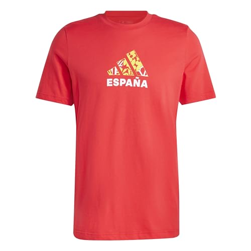 T-Shirt Fan Espagne Adidas avec motif graphique moderne pour homme