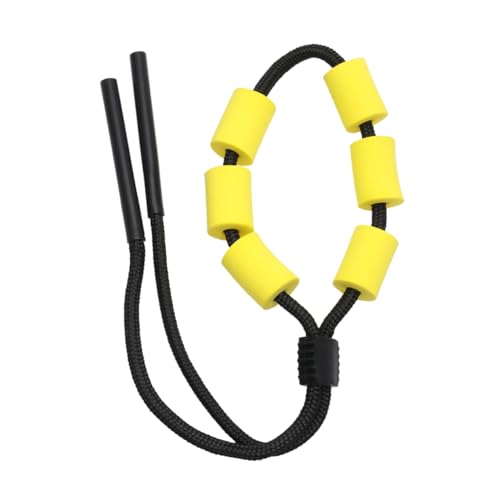 WOONEKY 3pcs Floating Glasses Lanyard Swimming Hanging Accessory Glasses Hanging Rope Adjustable Glasses Sports Glasses Rope Sports Glasses Lanyard Sports Glasses Fixing Rope Foam Yellow