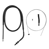 MOTOMASTER Universal Motorrad Steuerkabel, Universal Kupplungskabel 100 cm Do It Yourself Kit Kompatibel mit Honda, Yamaha, BMW, Kawasaki, Indian, Suzuki, Ducati, Victory, Triumph, KTM, Aprilia