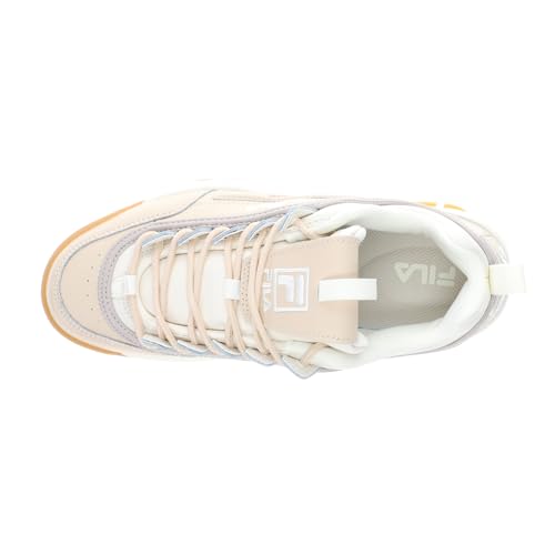 Fila Women's Disruptor II Premium Shoes, Brazilian Sand/Gardenia/Goat, 8 M4