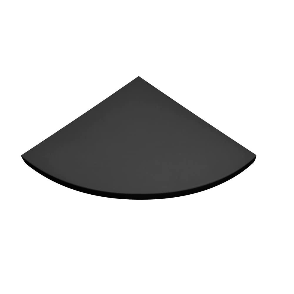 MODULARREDO | ANGOLO Mensola da Muro, Mensola Angolare, Mensola da Parete, Mensola Angolare Per Muro, 25x25x1.8 cm, Nero - Made in Italy