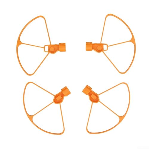 Funda protectora de hélice para DJI Lito 1/X1, PC antiarañazos Propeller Shield Guard a prueba de caídas, accesorios ligeros para drones (paquete de 4) (naranja)