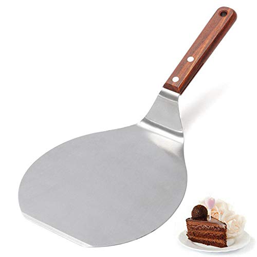 CUEYU Pizza Peel Stainless Steel Steak and Pizza Shovel Lifter Serving Tool