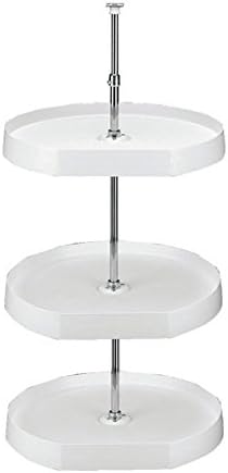 Rev-A-Shelf 7000 Series D-Shaped 3 Shelf Set 20" White
