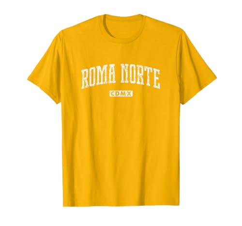 Roma Norte CMDX Vintage City T-Shirt, Men, Golden Yellow, Large