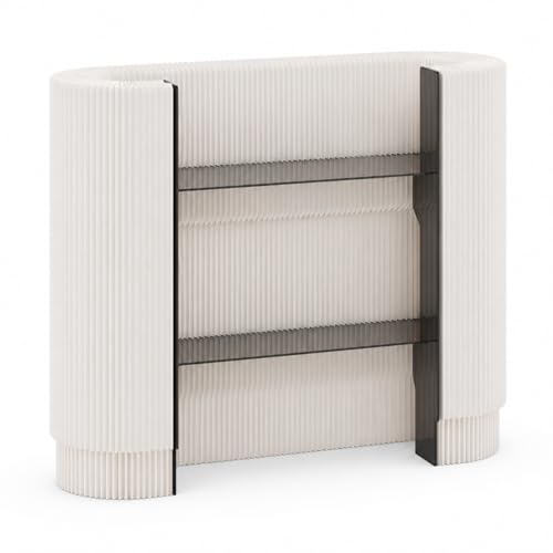 Escritorio de recepción para tiendas y hoteles con diseño curvado 2