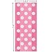 Hot Pink Dots Cellophane Bags - 20 Ct - Vibrant & Chic Treat Bags for Party Favors, Gifts & Festive Occasions