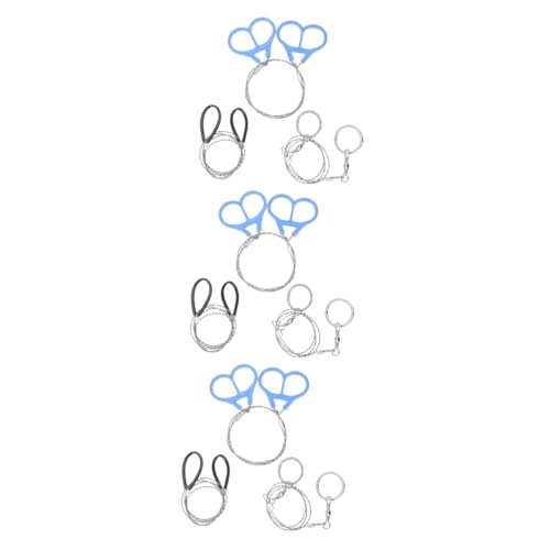 POPETPOP 3sets Rustproof Outdoor Wire Saws Camping Chain Saws Manual Operation 3pcs*3