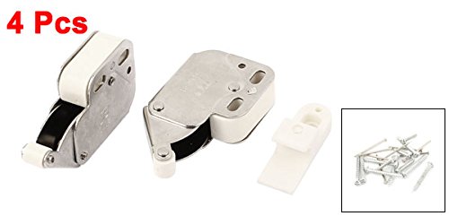 uxcell 4 Pcs Press Open Door Catch Tip Touch Push Latch for Cabinet Kitchen 1