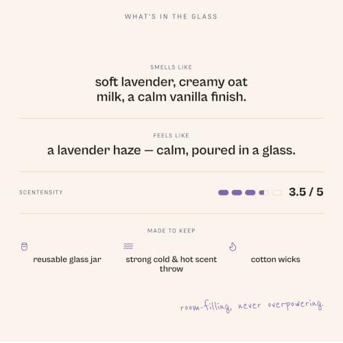Image of RAD LVNG Oat Milk Lavender Latte Petite | 100g Soy Wax Scented Candle | 18hr+ Burn | Gel Wax Cubes | Silicone Lid | Hand-Poured | Lavender, Oat Milk, Gourmand | Gifting & Home Decor