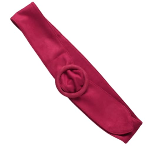 GORGECRAFT Red Women Waist Belt Velvet Adjustable Overcoat Jacket Sash Decorative Waistband Belts Replacements with Clasp Coat Belt Band Cinch Tie Corset Waistband for Windbreaker Women Accessories 6