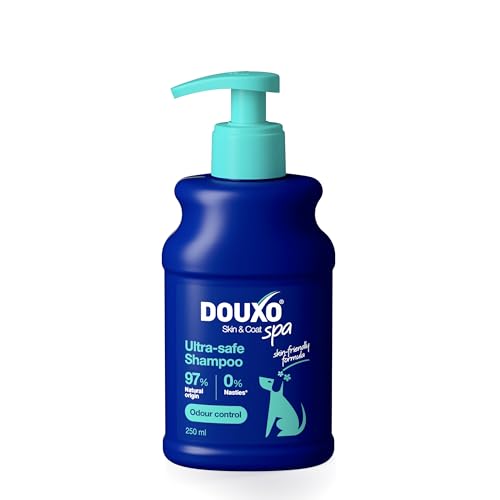 Douxo Spa - Odour Control Dog Shampoo for Smelly Dogs, 250 ml, Cleans & Hydrates the Skin, Removes Odour, Leaves the Coat Soft & Smelling Great, Ultra-Safe Skin-Friendly Formula