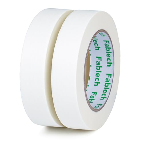 Fablech White Masking Tape 0.94 Inch x 60yds 2 Rolls – Craft Tape,Painting Tape, Great for Art, Classroom, Labeling, Painting & Home Decor