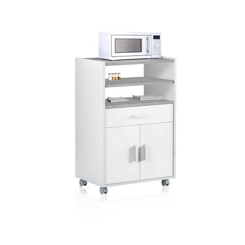 duehome | Mueble Auxiliar de Cocina con Ruedas, Mueble...