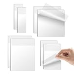 400PCS Transparent Sticky Notes Self-Stick Clear Adhesive Removable Note for Studying Writing in Text Books Office 4 Styles