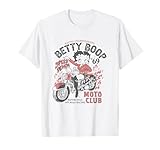 Betty Boop Motorcycle Club Distressed Biker Betty T-Shirt
