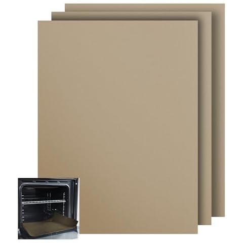 KitchenRaku Pack of 3 Teflon Oven Liners Cover