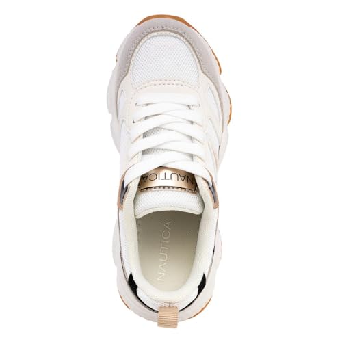 Nautica Kids Boys & Girls Athletic Sneakers - Chunky Cushion Heel Running & Hiking Shoes (Lace-Up/Bungee Slip-On) (Big Kid/Little Kid/Toddler)4