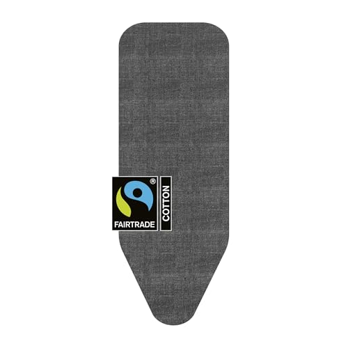 Image of Brabantia Replacement Ironing Board Cover | All-in-One Set | Fits XL Comfort Board (Size C) | Fairtrade Denim Black Cover | 100% Cotton Cover + Foam Padding Layer Ironing Board C