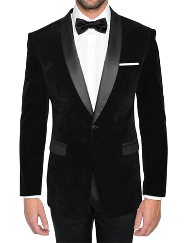 Velvet 2 Piece Suit Men Slim Fit Suits One Button Shawl Collar Tuxedo Suit Set Wedding Prom Dinner Party