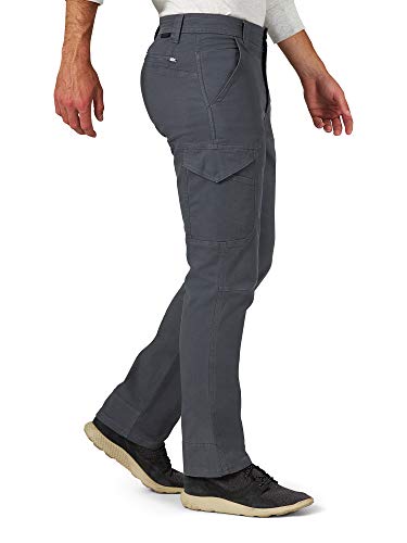 ATG by Wrangler Men's Canvas Cargo Pant, turbulence, 42W x 34L