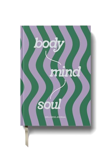 Yop & Tom Wellness Journal â€“ Self Care Journal & Mindfulness Diary, Gratitude Notebook, 192 Pages Hardcover, Body Mind Soul