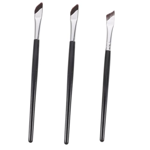 Ipetboom Professional Makeup Tools 3pcs Eyeliner Brush Set Angled for Precise Application