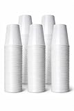 1ABOVE 100 X 180ML (7oz) White Plastic Disposable Drink Cups for Water Coolers/Travel/Camping/Parties and Events