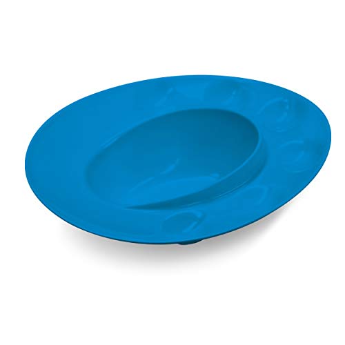 MILTON Melamine Pani Puri Plate, 1 Piece, Blue