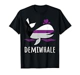 Demisexual Pride Flagge Demiwhale T-Shirt