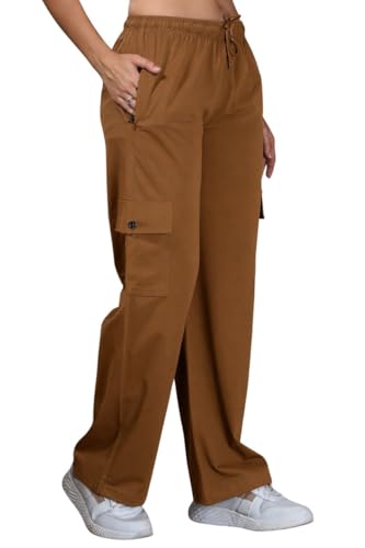 Image of CUPID Women Smart Slim Fit Easy Wash Cotton Cargo Pants