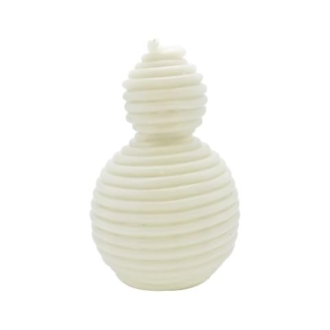 Candle by the Hour 100-Hour Snowman Candle Refill, Eco-friendly Natural Beeswax with Cotton Wick Cover