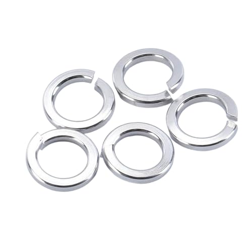 BolznWiz 100PCS M10 Split Lock Washer, 304 Stainless Steel, Spring Lock Washers for Industrial & Home Use