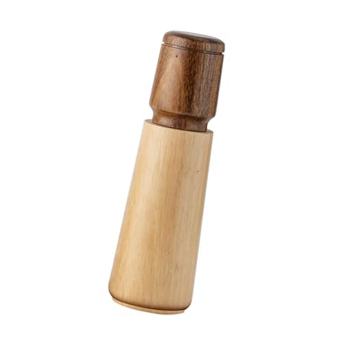 Molinillo manual de especias de madera natural fácil de usar, molinillo de pimienta resistente con molinillo