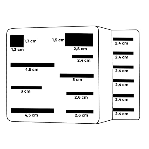 Ceppo per coltelli da cucina universale 15 pezzi. Porta coltelli da cucina realizzato in legno massiccio. Supporto per i coltelli robusto ed elegante. Portacoltelli da cuccina (Quercia) - immagine 5
