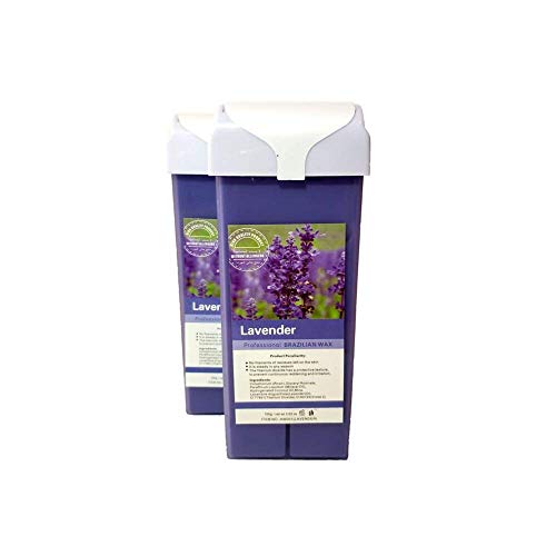 100 g x 2 NorthMe Roll-on Wax Cartridge Refill For Hair Removal- Hair Removal Wax Cartridges Roll On- Self Waxing Body, Legs, Underarm- Hot Wax Kit Roll On Cartridge Machine 3.53 OZ (Lavender)