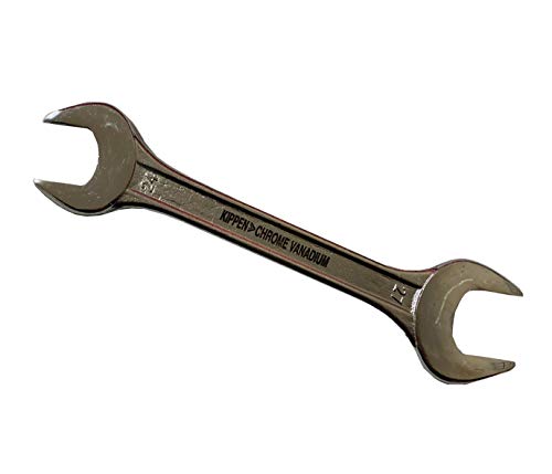 Kippen 1038L Double Fork Wrench 24x27 mm. Chrome Steel, Chrome-plated