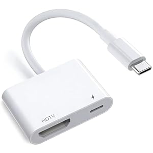 USB-C-auf-HDMI-Adapter, 4K @ 60Hz mit 100 W PD Schnellladung [MFi-zertifiziert], kompatibel mit iPhone 17/16/15 Pro Max, MacBook, iPad Pro und mehr – HDMI auf USB C Kabel für HDTV/Monitor/Projektor