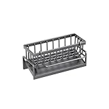 Generale Porta Lavello Cucina, Portaspugna per lavello, con spazzola alta, antipolvere & resistente, Organizzatore lavello in acciaio al carbonio per ripostiglio cucina(Gray)