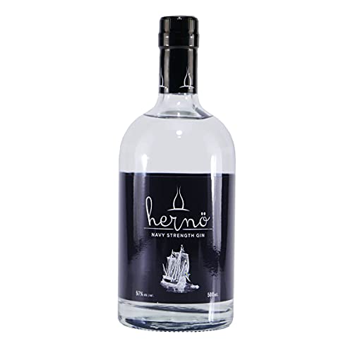 Hernö Navy Strength Gin mit Geschenk-Holzkiste – Bild 3