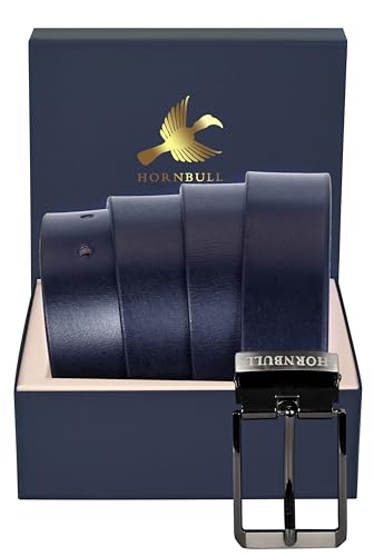 Image of HORNBULL Mens Tosca Leather Belt | Top Grain Formal and Casual Mens Belt