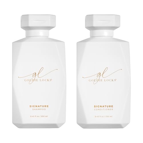 Goldie Locks Ultra Hydrating Shampoo & Conditioner Set - Sulfate-Free, Paraben-Free - for Frizz Control, Shine & Strength - Color & Extension Safe - Protein-Free - 2 x 8.45 fl oz (Packaging May Vary)