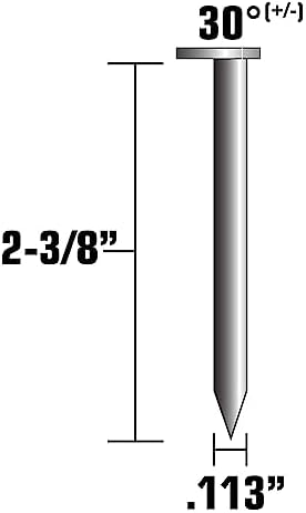 Metabo HPT Framing Nails | 2-3/8" x 0.113 | 30 Degree | Clipped Head | Bright Basic | Smooth Shank | Paper Tape | 2000 Count | 15102MHPT image 5