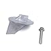 Boat Engine 6E5-45371-01 Aluminum Alloy Tab Trim Anode for Yamaha Outboard Motor 115HP-225HP 2/4-stroke, fit Sierra 18-6097 (Aluminum Alloy)