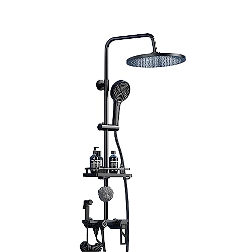 Ensemble de robinets de douche muraux résistant au calcaire avec valve