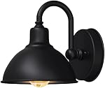 Éclairage extérieur de la petite ferme, 1-Light Éclairage en col de poule pour garage Patio Porch6.4" Diamètre, 1pc)