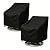 ANANMEI Outdoor Swivel Lounge Chair Cover 2 Pack, (37.5 L x 39.25 W x 38.5 H inches) 100%Waterproof Heavy Duty Outdoor Chair Covers, Patio Furniture Cover for Swivel Patio Lounge Chair(Black)