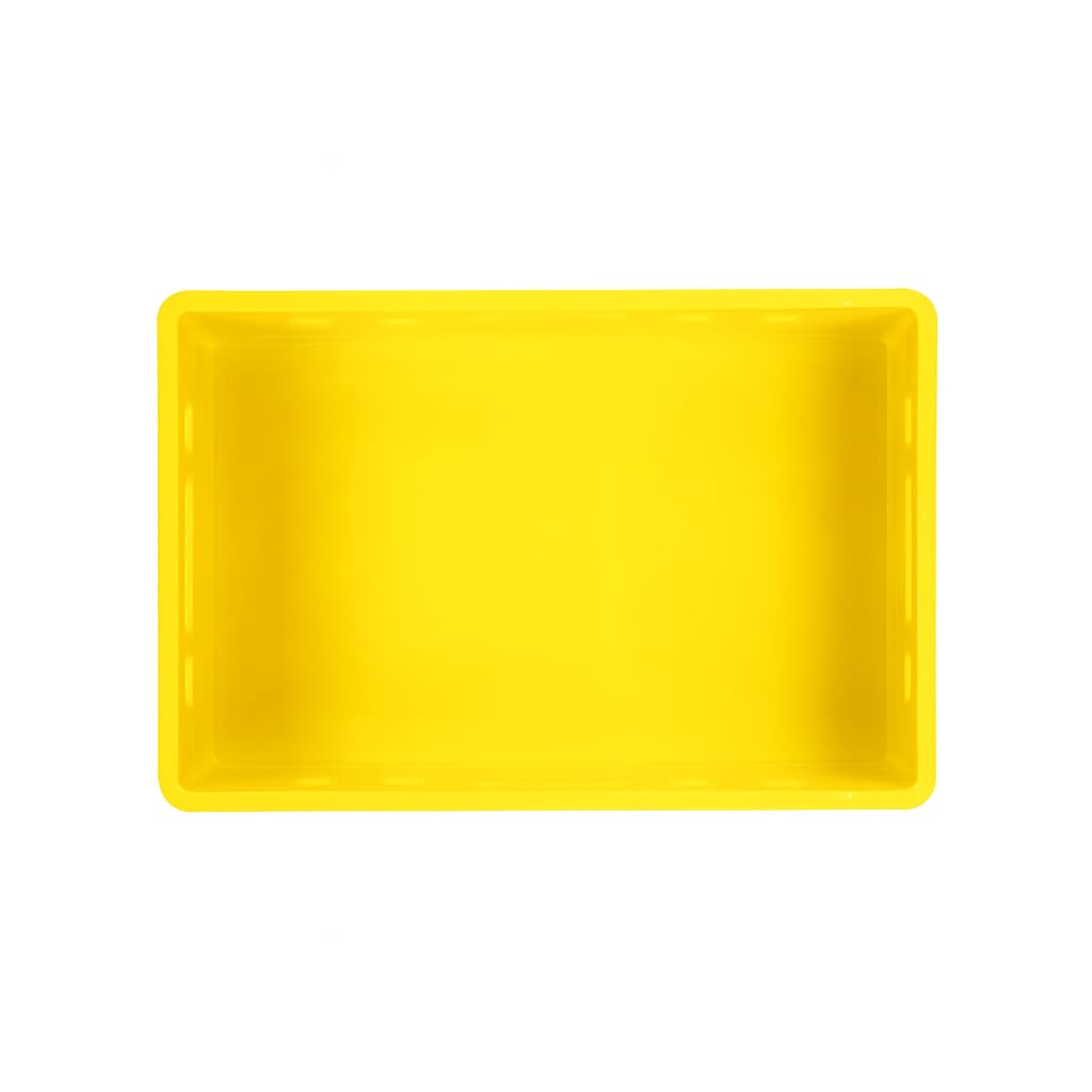 gardivo Eurobox - Caja para carniceros (5 unidades, 60 x 40 x 20 cm, apilable), color amarillo