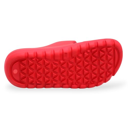 Image of SVAAR Soft EVA Double Strap Slippers for Men | Stylish Anti-Skid Slides with Arch Support & Bouncy Sole | Lightweight Indoor Outdoor Comfort